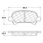 CENTRIC PARTS 301.08280 Centric Premium Ceramic Brake Pads with Shims and Hardware