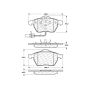 CENTRIC PARTS 301.08400 Centric Premium Ceramic Brake Pads with Shims and Hardware