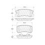 CENTRIC PARTS 301.08680 Centric Premium Ceramic Brake Pads with Shims and Hardware