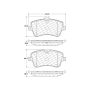 CENTRIC PARTS 301.08720 Centric Premium Ceramic Brake Pads with Shims and Hardware