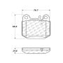 CENTRIC PARTS 301.08740 Centric Premium Ceramic Brake Pads with Shims and Hardware
