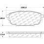 CENTRIC PARTS 301.08920 Centric Premium Ceramic Brake Pads with Shims and Hardware