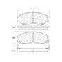 CENTRIC PARTS 301.09030 Centric Premium Ceramic Brake Pads with Shims and Hardware