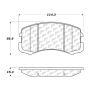 CENTRIC PARTS 301.09040 Centric Premium Ceramic Brake Pads with Shims and Hardware