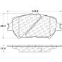 CENTRIC PARTS 301.09080 Centric Premium Ceramic Brake Pads with Shims and Hardware