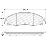 CENTRIC PARTS 301.09210 Centric Premium Ceramic Brake Pads with Shims and Hardware