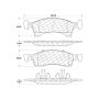 CENTRIC PARTS 301.09340 Centric Premium Ceramic Brake Pads with Shims and Hardware