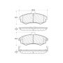 CENTRIC PARTS 301.09410 Centric Premium Ceramic Brake Pads with Shims and Hardware