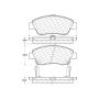 CENTRIC PARTS 301.09480 Centric Premium Ceramic Brake Pads with Shims and Hardware