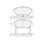 CENTRIC PARTS 301.09481 Centric Premium Ceramic Brake Pads with Shims and Hardware