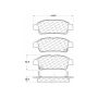 CENTRIC PARTS 301.09950 Centric Premium Ceramic Brake Pads with Shims and Hardware