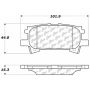 CENTRIC PARTS 301.09960 Centric Premium Ceramic Brake Pads with Shims and Hardware