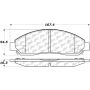 CENTRIC PARTS 301.10390 Centric Premium Ceramic Brake Pads with Shims and Hardware