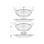 CENTRIC PARTS 301.10550 Centric Premium Ceramic Brake Pads with Shims