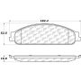CENTRIC PARTS 301.10700 Centric Premium Ceramic Brake Pads with Shims and Hardware