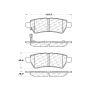 CENTRIC PARTS 301.11010 Centric Premium Ceramic Brake Pads with Shims and Hardware