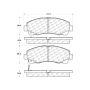 CENTRIC PARTS 301.11020 Centric Premium Ceramic Brake Pads with Shims and Hardware