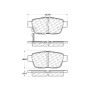 CENTRIC PARTS 301.11030 Centric Premium Ceramic Brake Pads with Shims and Hardware