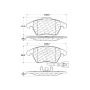 CENTRIC PARTS 301.11070 Centric Premium Ceramic Brake Pads with Shims and Hardware