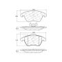 CENTRIC PARTS 301.11072 Centric Premium Ceramic Brake Pads with Shims and Hardware