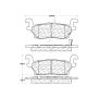 CENTRIC PARTS 301.11200 Centric Premium Ceramic Brake Pads with Shims and Hardware