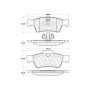 CENTRIC PARTS 301.11220 Centric Premium Ceramic Brake Pads with Shims and Hardware