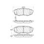 CENTRIC PARTS 301.11240 Centric Premium Ceramic Brake Pads with Shims and Hardware