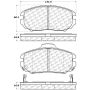 CENTRIC PARTS 301.11250 Centric Premium Ceramic Brake Pads with Shims and Hardware