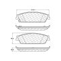 CENTRIC PARTS 301.11940 Centric Premium Ceramic Brake Pads with Shims and Hardware