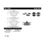 CENTRIC PARTS 301.12400 Centric Premium Ceramic Brake Pads with Shims and Hardware