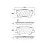 CENTRIC PARTS 301.12842 Centric Premium Ceramic Brake Pads with Shims and Hardware