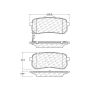 CENTRIC PARTS 301.13020 Centric Premium Ceramic Brake Pads with Shims and Hardware