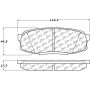 CENTRIC PARTS 301.13040 Centric Premium Ceramic Brake Pads with Shims and Hardware