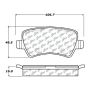 CENTRIC PARTS 301.13071 Centric Premium Ceramic Brake Pads with Shims and Hardware