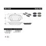 CENTRIC PARTS 301.13140 Centric Premium Ceramic Brake Pads with Shims and Hardware