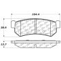 CENTRIC PARTS 301.13150 Centric Premium Ceramic Brake Pads with Shims and Hardware
