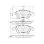 CENTRIC PARTS 301.13420 Centric Premium Ceramic Brake Pads with Shims and Hardware