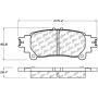 CENTRIC PARTS 301.13911 Centric Premium Ceramic Brake Pads with Shims and Hardware