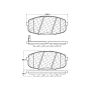 CENTRIC PARTS 301.13970 Centric Premium Ceramic Brake Pads with Shims and Hardware