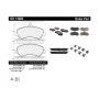 CENTRIC PARTS 301.14060 Centric Premium Ceramic Brake Pads with Shims and Hardware
