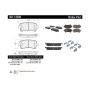 CENTRIC PARTS 301.14300 Centric Premium Ceramic Brake Pads with Shims and Hardware