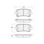 CENTRIC PARTS 301.14302 Centric Premium Ceramic Brake Pads with Shims and Hardware