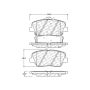 CENTRIC PARTS 301.14320 Centric Premium Ceramic Brake Pads with Shims and Hardware