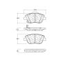 CENTRIC PARTS 301.14440 Centric Premium Ceramic Brake Pads with Shims and Hardware