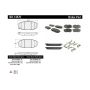 CENTRIC PARTS 301.14470 Centric Premium Ceramic Brake Pads with Shims and Hardware