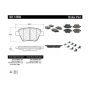 CENTRIC PARTS 301.14560 Centric Premium Ceramic Brake Pads with Shims and Hardware