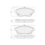 CENTRIC PARTS 301.14670 Centric Premium Ceramic Brake Pads with Shims and Hardware