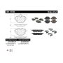 CENTRIC PARTS 301.14730 Centric Premium Ceramic Brake Pads with Shims and Hardware