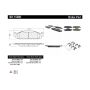 CENTRIC PARTS 301.15080 Centric Premium Ceramic Brake Pads with Shims and Hardware