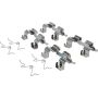 CENTRIC PARTS 301.15080 Centric Premium Ceramic Brake Pads with Shims and Hardware